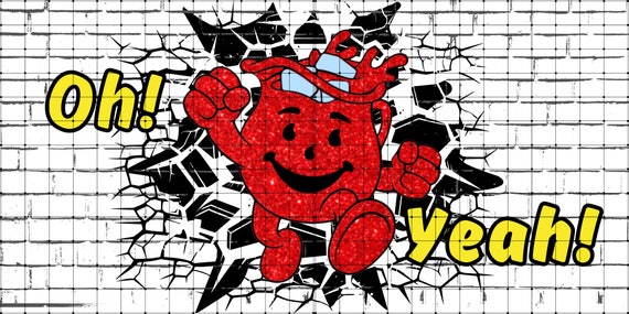 License Plate OH YEAH Kool-aid Character Digital Download PNG - Etsy
