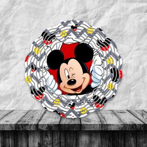 Personnage de la souris 10 po. avec boutons, toupie à vent, téléchargement numérique PNG