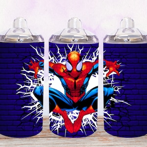 12oz recto Spider Character sippy cup vaso descarga digital PNG