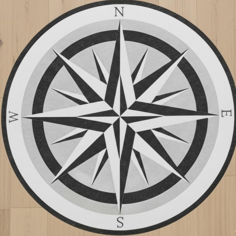 Compass Rose Inlay - Etsy