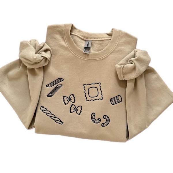 Sudadera con bordado de pasta (color arena)