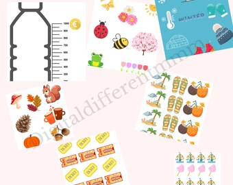 Vacaciones / temporada / salir / feria / parque de diversiones / ayuda con el presupuesto / desafío de ahorro / desafío de ahorro / desafío de motivación para ahorrar