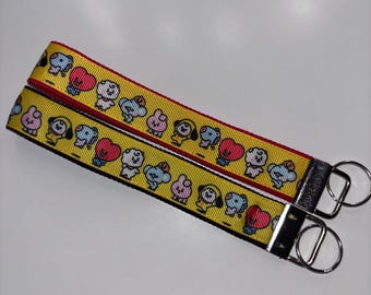 BTS BT21 handmade wristlets and purse straps!