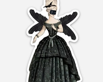 Bewitching Victorian Witch Sticker for Journal, Laptop, or Water Bottle
