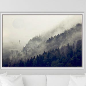 Star Wars Landscape Canvas, Star Wars Wall Art, Return Of The Jedi Star Wars, Endor Star Wars Poster, Star Wars Poster, Canvas Wall Art,