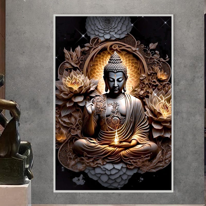 Canvas Buddha-Ready to Hang