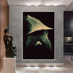 Dipinto su tela La Compagnia dell'Anello, miglior poster di film, dipinto su tela La Terra di Mezzo, migliori film, pronto da appendere, arte murale su tela,