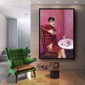 Cabaret Movie Poster, Otto Dix Canvas, Portrait of the Journalist Sylvia von Harden Canvas, Vintage Print, Otto Dix Artwork, Canvas Wall Art