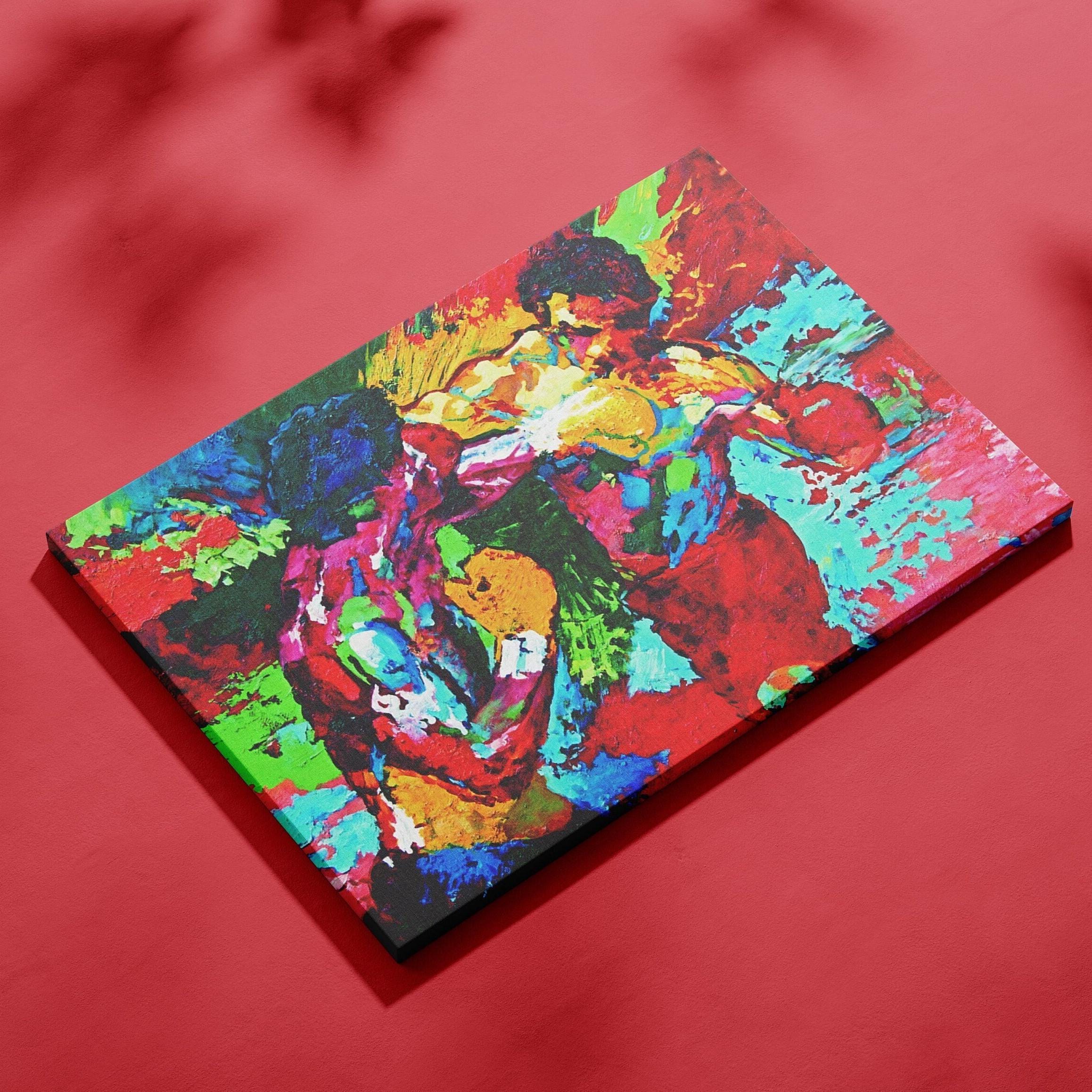 Quadro Tela Canvas Rocky Balboa Vs Apollo - Citazioni Film - Arte Da Parete