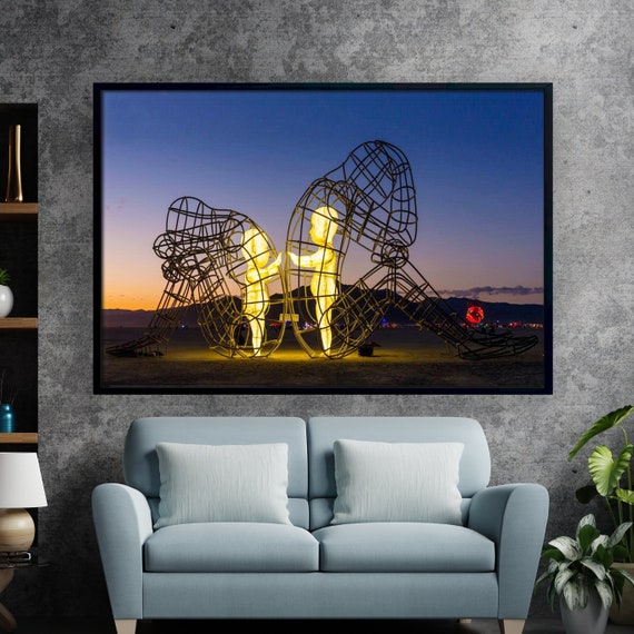 Burning Man Festival Canvas, Alexander Milov Wall Art, Burning Man Festival Poster, Alexander Milov Canvas Wall Art, Ready to Hang.