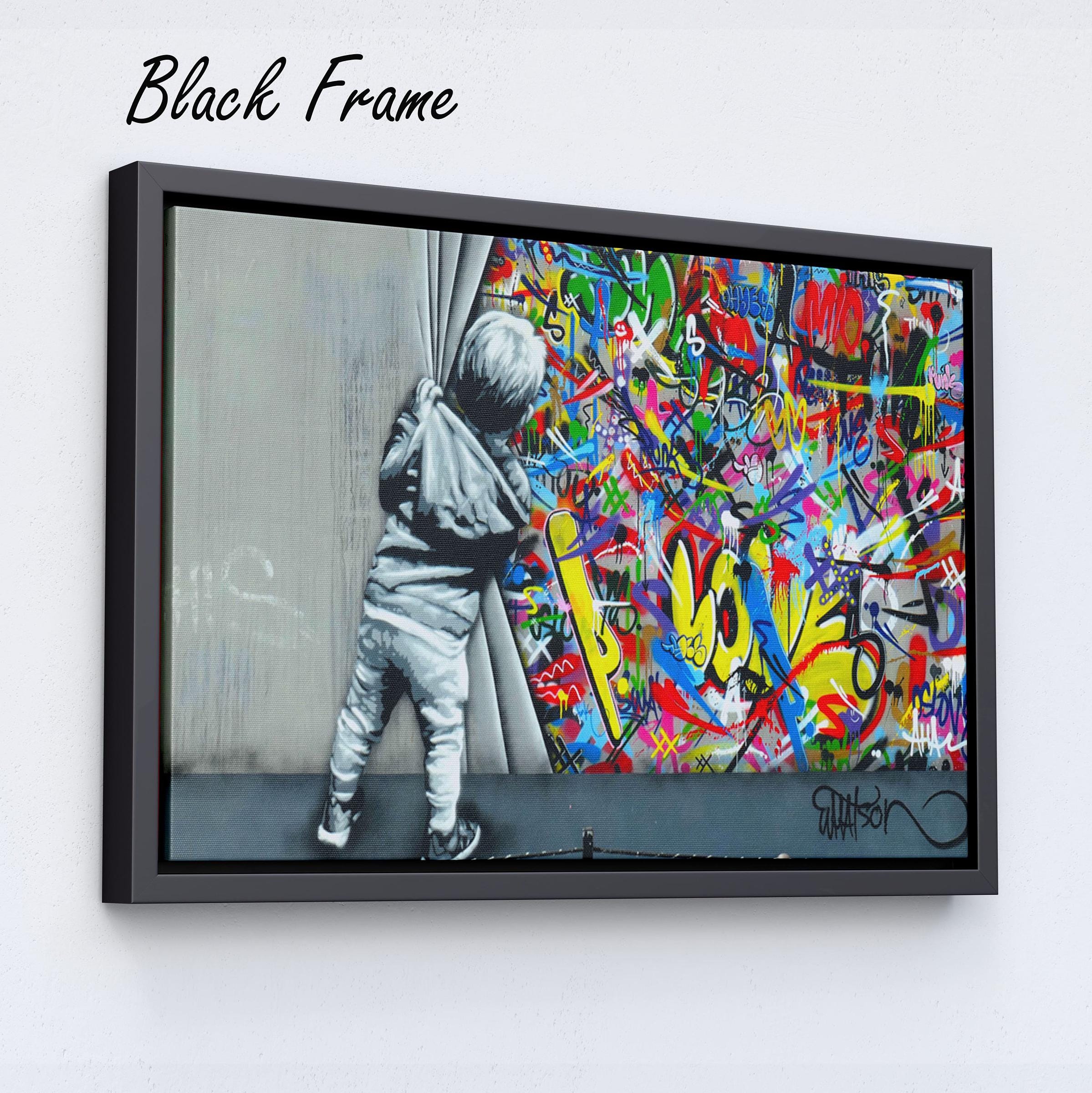 Martin Watson Canvas, Modern Street Art, Banksy, Original Painting