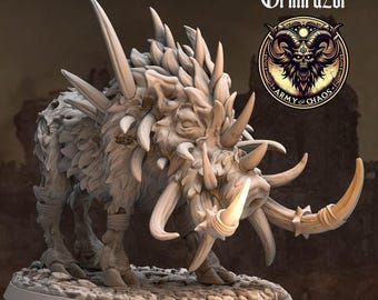 Ejército del Caos: Bestias - Jabalí Grimrazor (32 mm)
