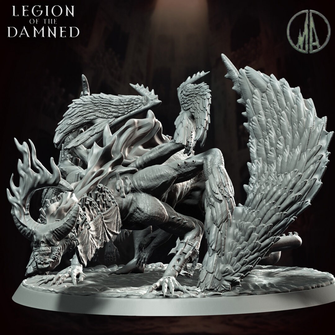 Nephilim Chaos Demon - Legion of the Damned (32mm) - Etsy