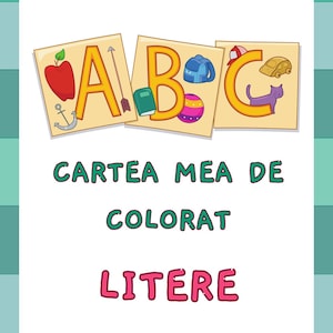 Carte de colorat - Învăţăm Literele