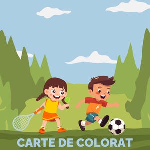 Carte de Colorat - Sporturi