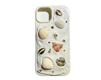 simple seashell mosaic phone case