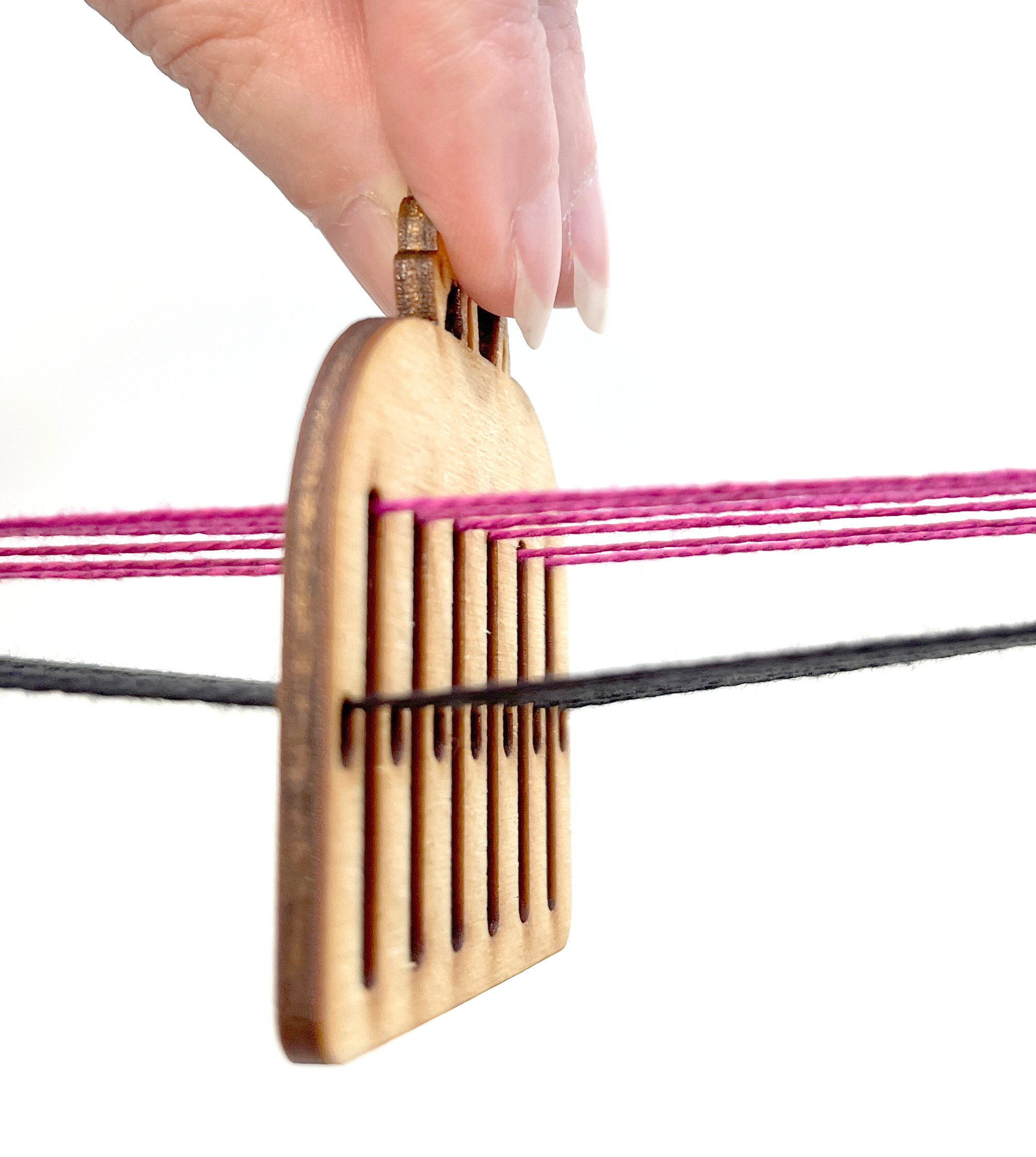 2Pcs Belt Weaving Kit, Wooden Belt Weaving Shuttle Tools For