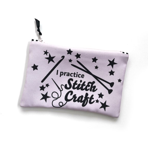 Stitch Craft Zipper Bag: Knitting, Crochet, Sewing Notions Storage