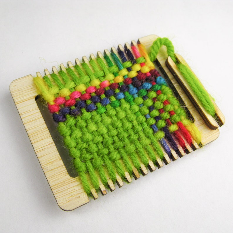 Miniature Loom Kit Mini Weaving Loom Craft Kit DIY Etsy UK