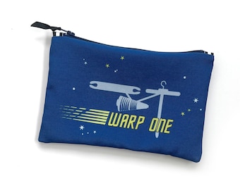 Weaving Project Bag, Zipper Tool Bag, Shuttle Storage Bag, Gift for Weaver, Reusable Project Bag