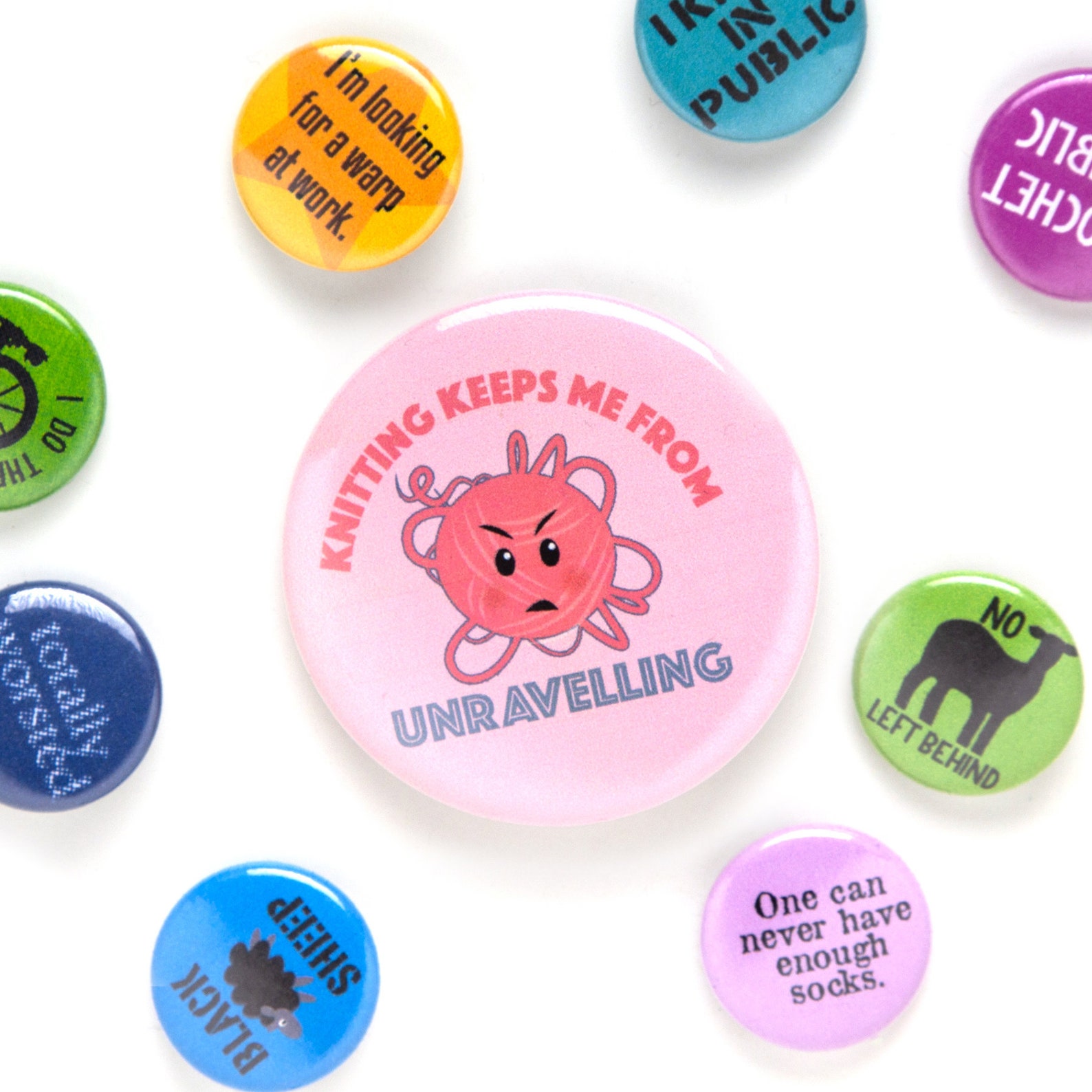 Pink Knitting Pin Angry Yarn Ball Emoji Unravelling Knitting Etsy