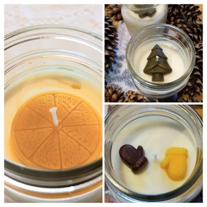 Jar Candles Natural Colors Candles Coconut Beeswax Wax Candles Essential Oils Candles image 1