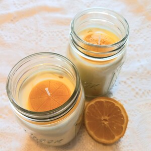 Jar Candles Natural Colors Candles Coconut Beeswax Wax Candles Essential Oils Candles image 2