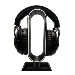 Headset holder stand universal table stand for over ear headphones black/white