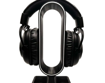 Headset holder stand universal table stand for over ear headphones black/white