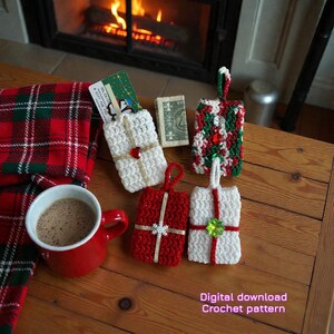 Super easy Crochet gift card pouch Pattern – Gift Pouch, Advent Calendar, Ornament, Garland Decoration, crochet stocking, Christmas crochet