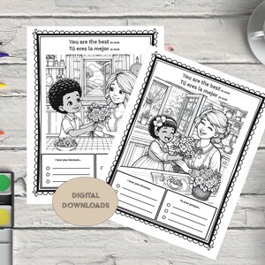Mothers Day Proverbs 31 INSTANT DOWNLOAD  coloring pages English Spanish Homeschool class room Christian Kids Activities Kids Bible Lesson