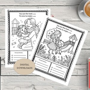 Mothers Day Proverbs 31 INSTANT DOWNLOAD coloring pages English Spanish Homeschool class room Christian Kids Activities Kids Bible Lesson