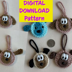 Crochet Dog Coin holder Pattern |Funny Cute Dog Face Pouch Pattern Easy Amigurumi dog coin holder DIY Crochet Gift Idea for Dog Lovers
