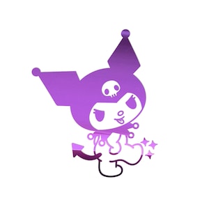 Kitty Holographic Vinyl Sticker - JDM Decal for Laptop, Car Window