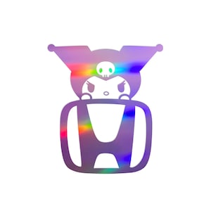 Cute Kitty Holographic JDM Vinyl Stickers for Car Window, Laptops, & Tablets