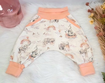 handmade evolving baby harem pants