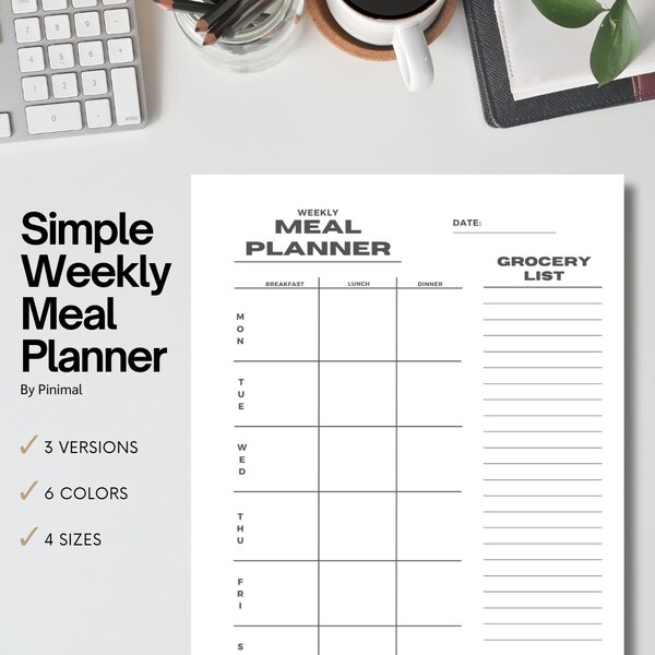 Simple Weekly Meal Planner