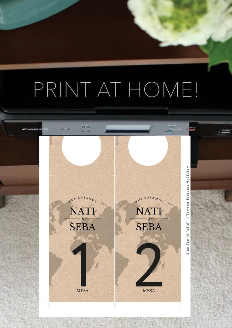 Wine Label Template, Wedding Table Number, Bottle Tag, Editable Canva ...