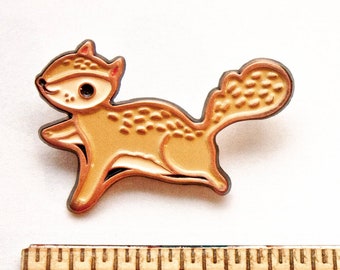 Enamel pin, SQUIRREL PIN, squirrel enamel pin, backpack pins, animal enamel pin, flying squirrel, kawaii enamel pins, lapel pin cute gift