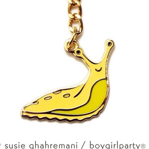 Cute Aesthetic Keychain Charms - Banana Slug Keychains by boygirlparty