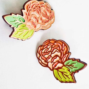 Cottagecore Gift — Enamel Pin Set — Bridesmaid Gifts — Flower Enamel Pins — Birthday Gifts for Her — Cottage Core Aesthetic Jewelry