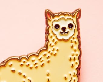 Llama Gifts — Kawaii Enamel Pin Cute Gifts for Friend — Pins for Bags — Best Friend Gift idea — Cottagecore Llama pin cute pin Kawaii pin