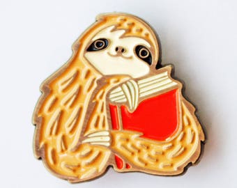 Book lover gift – BOOK ENAMEL PIN – gifts for book lovers – bookish goodies – bookish gift – book nerd gift pin bookworm gift