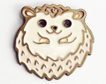 Cute HEDGEHOG lapel pin — Aesthetic pin badge, hat pin — Backpack pins — Cute enamel pins, Hedgehog Pin, cottagecore pins, woodland animal