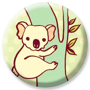 Mama bear gift - cute KOALA pocket mirror gift for her australia bridesmaid gift koala baby shower favors for mothers day gift for her