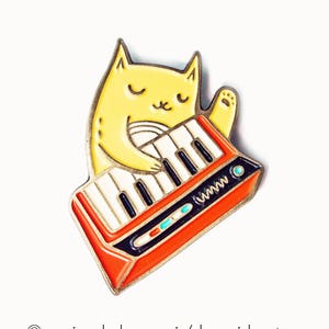 Cat pin - moog enamel pin, band pins - enamel pins cat enamel pin, band button pins and patches, pins and buttons, hat pins, backpack pins
