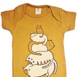 STACK THE CATS — Gender neutral baby clothes — Susie Ghahremani — Baby must haves 2025 Best Baby Gift from Aunt Godchild gift Boy girl child