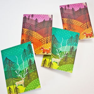 Illustrated Notecard Set – Blank note cards // Handmade Cards with envelopes Set – Sunrise Sunset Art Note Cards Set – Greeting Card Pack