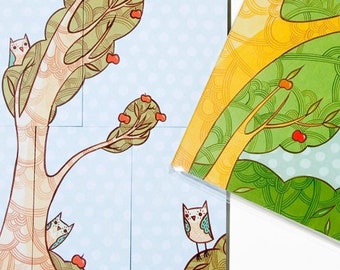 Conjunto de NOTAS ADESIVAS de coruja -- notas de postagem -- presentes de escritório de TI -- notas adesivas de planejador -- materiais de escritório -- acessórios de planejador -- marcador de página