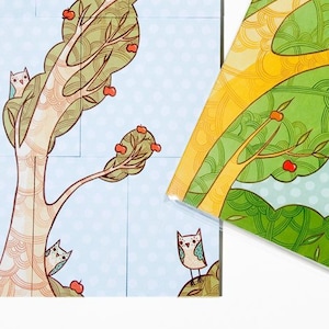 Owl STICKY NOTES set -- post notes -- IT office gifts -- planner sticky notes -- office supplies -- planner accessories -- page marker